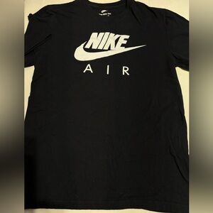 Nike Air Black Tee with White Logo